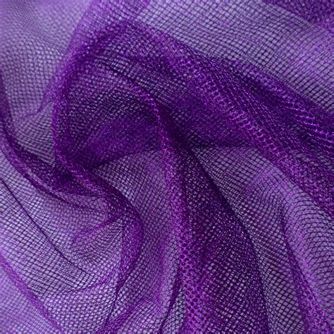 Wholesale Metallic Mesh Fabric Purple 25 yard bolt